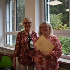Birgit Sticht für 25 Jahre geehrt