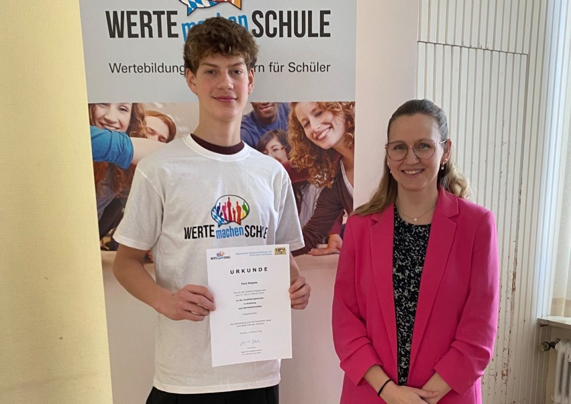 Wertebotschafterausbildung 2025 – Paul Kippes engagiert sich für unsere Schule
