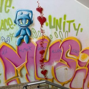 Graffiti bringt Farbe ins Schulhaus